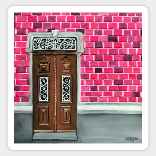 Pink Wall Porto Sticker